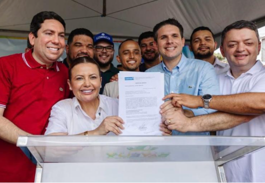 Tacyana Leitão assina ordem de serviço para maior ação asfáltica de Bayeux: “Dia histórico para o município”