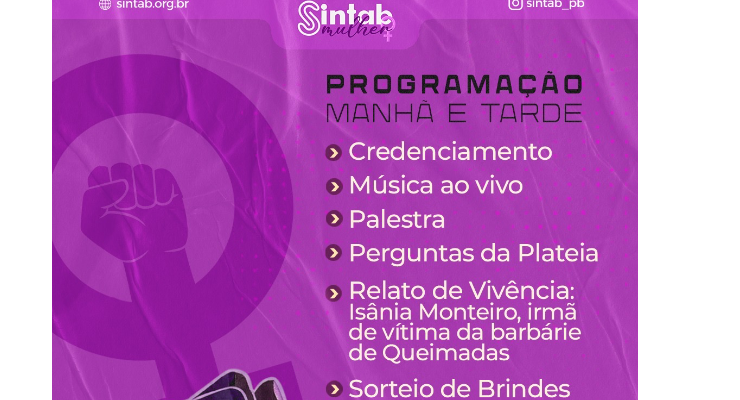 SERVIÇO PÚBLICO: DIA INTERNACIONAL DA MULHER - SINTAB