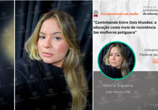 Jornalista do Polêmica Paraíba conquista prêmio nacional com TCC sobre mulheres potiguaras